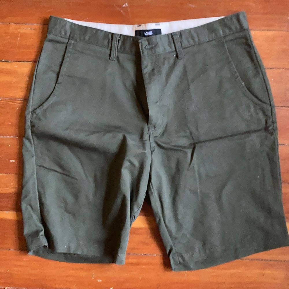 Vans green shorts